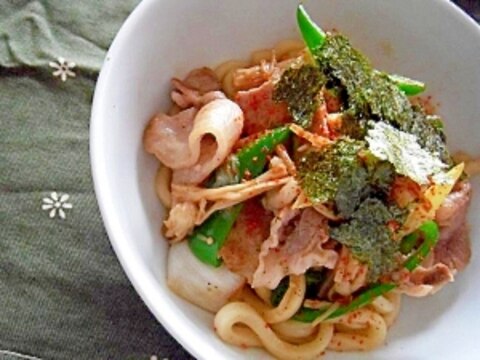 簡単＆節約！しょうゆ味の和風焼きうどん♪